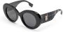 Burberry Eyewear Zonnebril met oversized rond montuur Zwart - Thumbnail 2