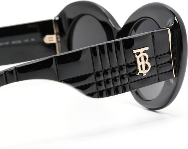 Burberry Eyewear Zonnebril met oversized rond montuur Zwart
