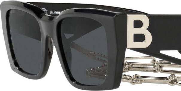 Burberry Eyewear Poppy zonnebril met rechthoekig montuur Zwart