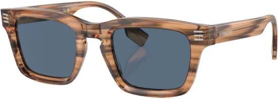 Burberry Eyewear Zonnebril met rechthoekig montuur Bruin