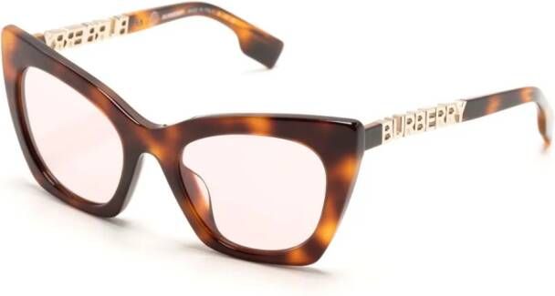 Burberry Eyewear Zonnebril met cat-eye montuur Bruin