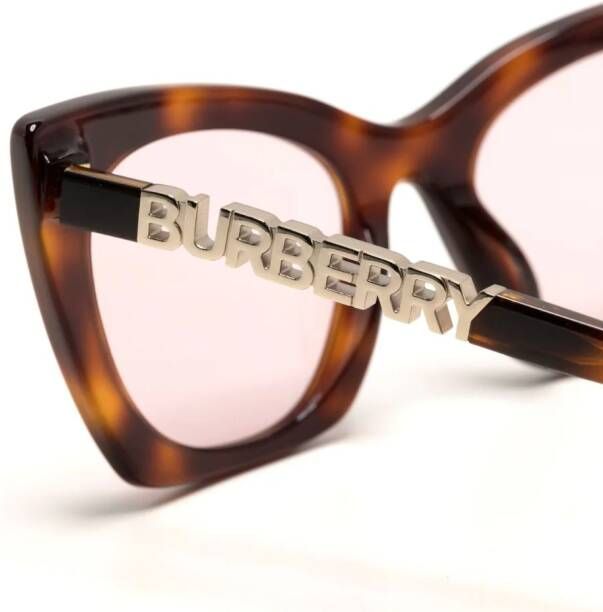 Burberry Eyewear Zonnebril met cat-eye montuur Bruin