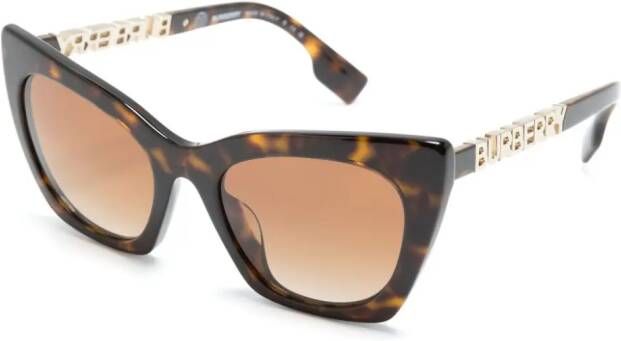 Burberry Eyewear Zonnebril met cat-eye montuur Bruin