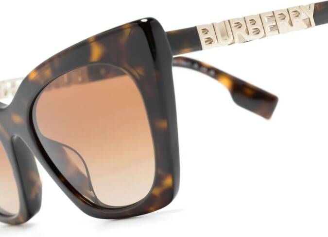 Burberry Eyewear Zonnebril met cat-eye montuur Bruin