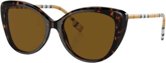 Burberry Eyewear Zonnebril met cat-eye montuur Bruin