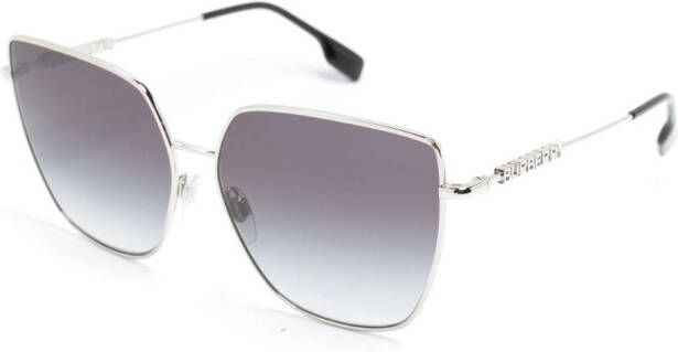 Burberry Eyewear Zonnebril met cat-eye montuur Zilver