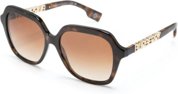 Burberry Eyewear Zonnebril met oversized montuur Bruin