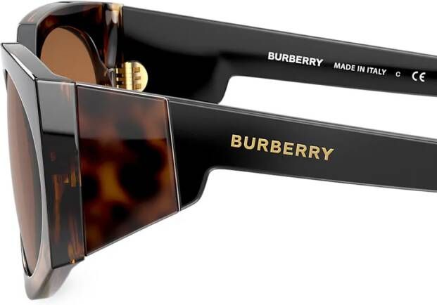 Burberry Eyewear Zonnebril met oversized montuur Bruin