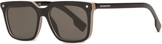 Burberry Eyewear Zonnebril met rechthoekig montuur Grijs
