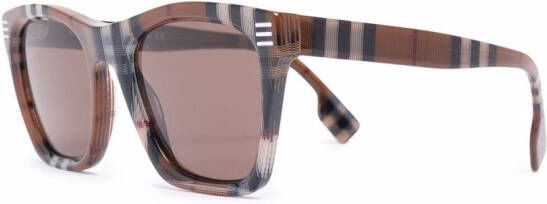 Burberry Eyewear Zonnebril met vierkant montuur Bruin