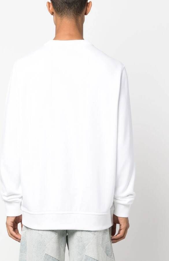 Burberry Sweater van biologisch katoen met logo-reliëf Wit