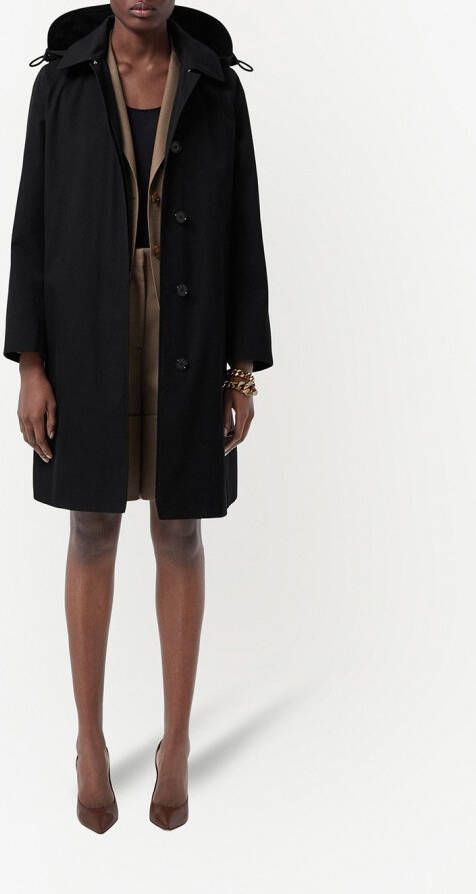 Burberry Gabardine jas Zwart