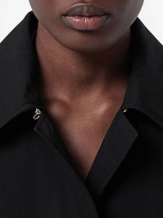 Burberry Gabardine jas Zwart