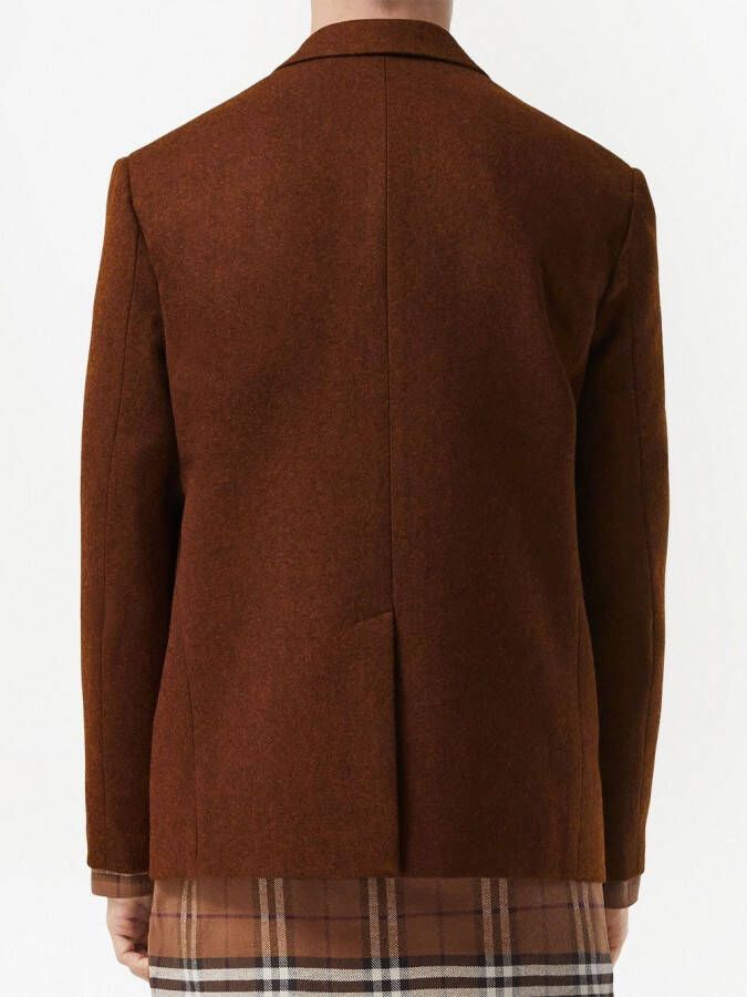 Burberry Geruit colbert Bruin