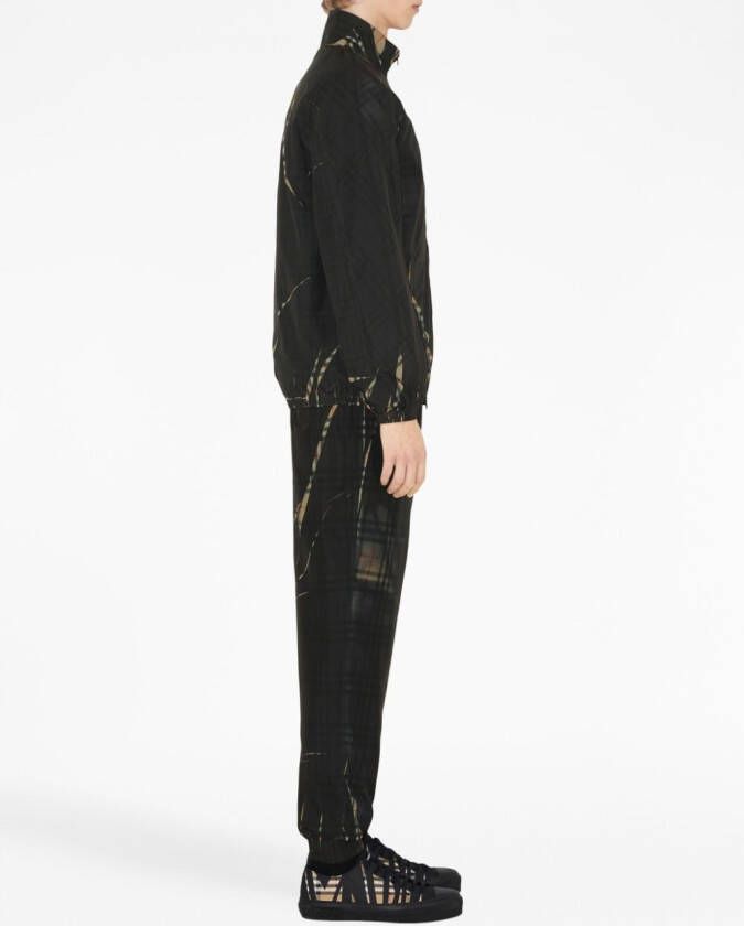 Burberry Geruit jack Zwart