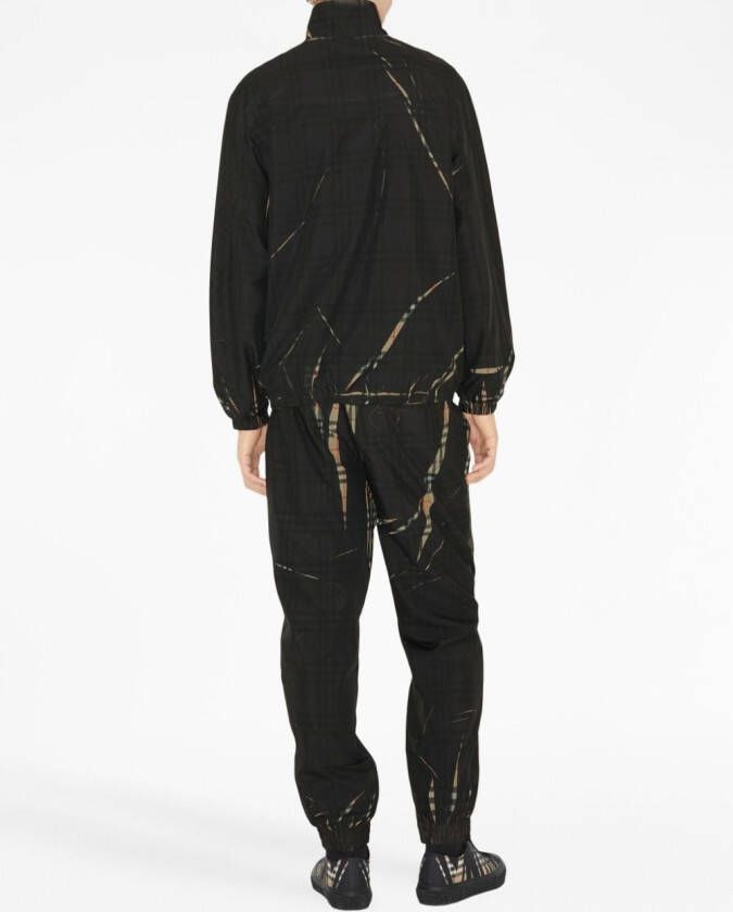 Burberry Geruit jack Zwart