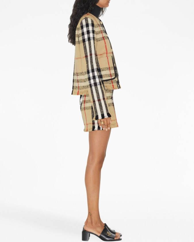Burberry Geruit jack Beige