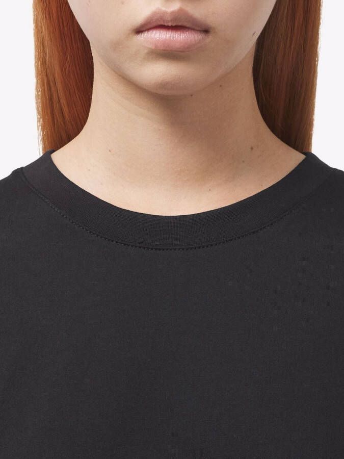 Burberry Geruit T-shirt Zwart