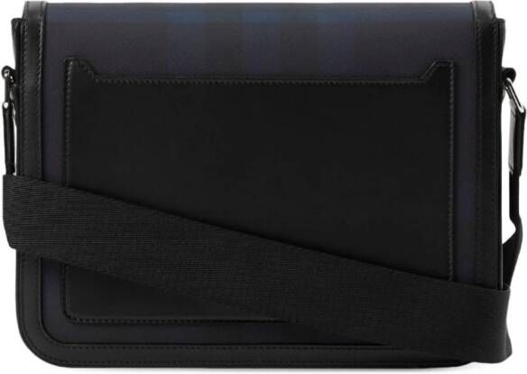 Burberry Geruite messengertas Blauw