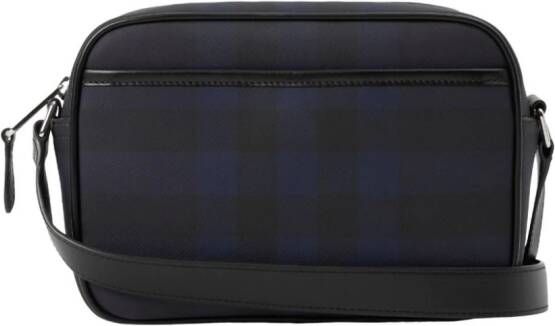 Burberry Geruite messengertas Blauw