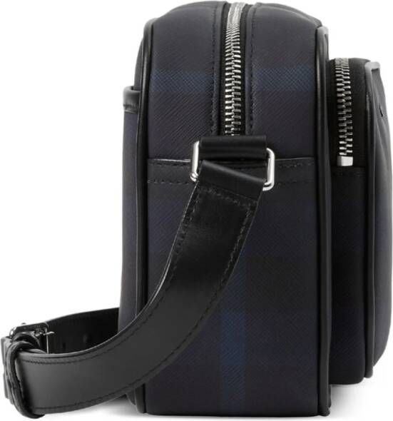 Burberry Geruite messengertas Blauw