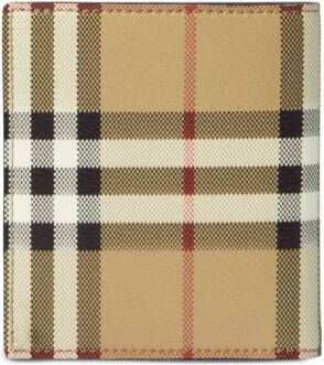Burberry Geruite portemonnee Beige