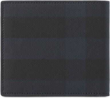 Burberry Geruite portemonnee Blauw
