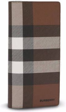 Burberry Geruite portemonnee Bruin