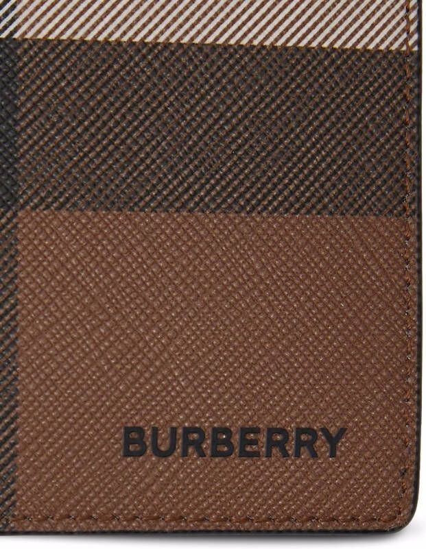 Burberry Geruite portemonnee Bruin