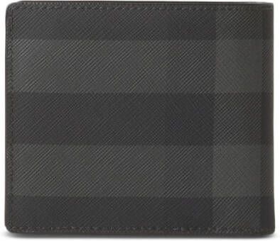 Burberry Geruite portemonnee Zwart