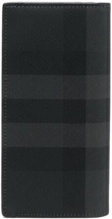 Burberry Geruite portemonnee Zwart