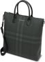 Burberry Geruite shopper Zwart - Thumbnail 4