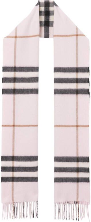 Burberry Geruite sjaal Roze