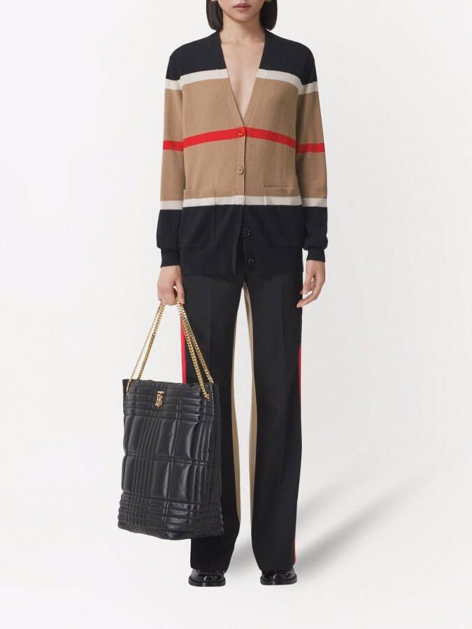Burberry Gestreept vest Bruin