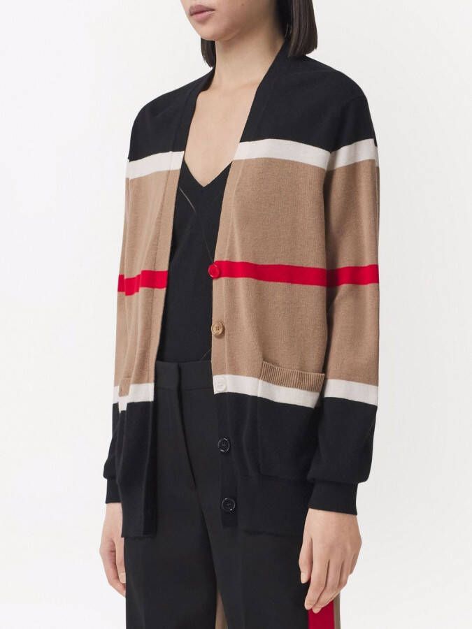 Burberry Gestreept vest Bruin