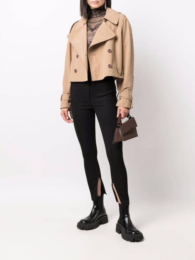 Burberry High waist broek Zwart