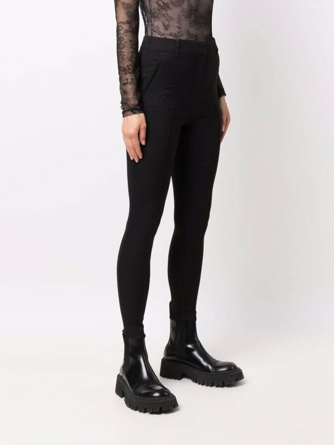 Burberry High waist broek Zwart