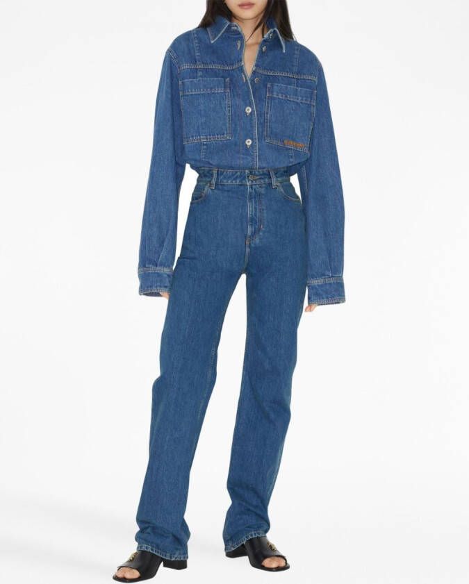 Burberry High waist jeans Blauw