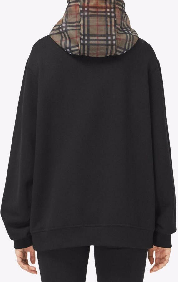 Burberry Hoodie met capuchon Zwart
