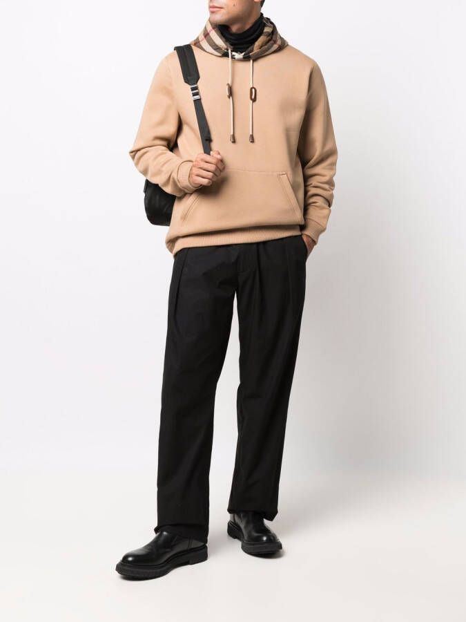 Burberry Hoodie met vintage print Bruin