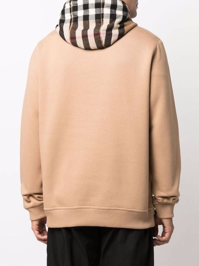 Burberry Hoodie met vintage print Bruin