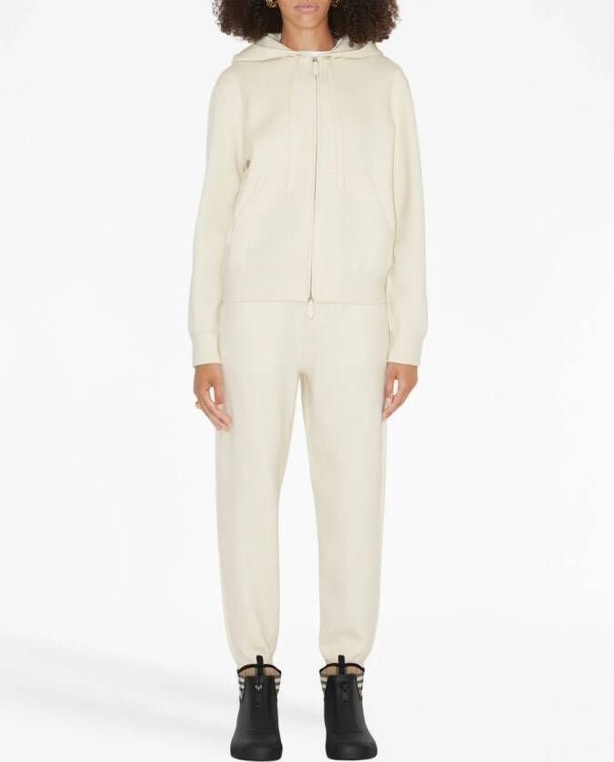 Burberry Hoodie met trekkoord Wit