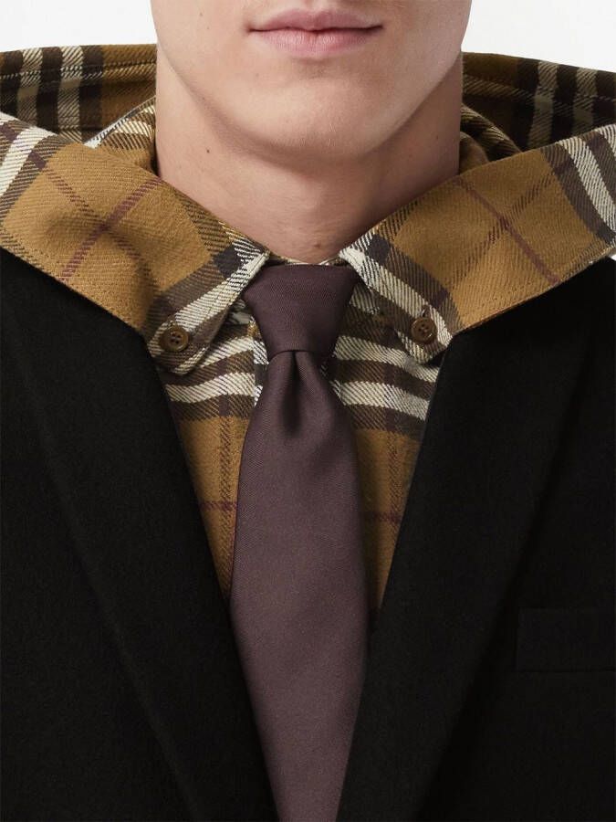Burberry Jack met enkele rij knopen Zwart