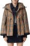 Burberry Vintage Check jack met capuchon en logoband Beige - Thumbnail 3