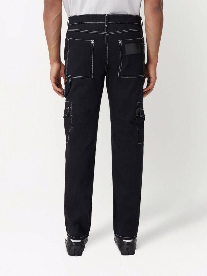 Burberry Jeans met contrasterend stiksel Zwart