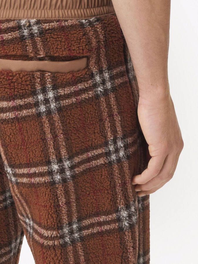 Burberry Joggingbroek met Vintage check Bruin