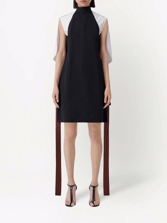 Burberry Jurk met trechterhals Zwart