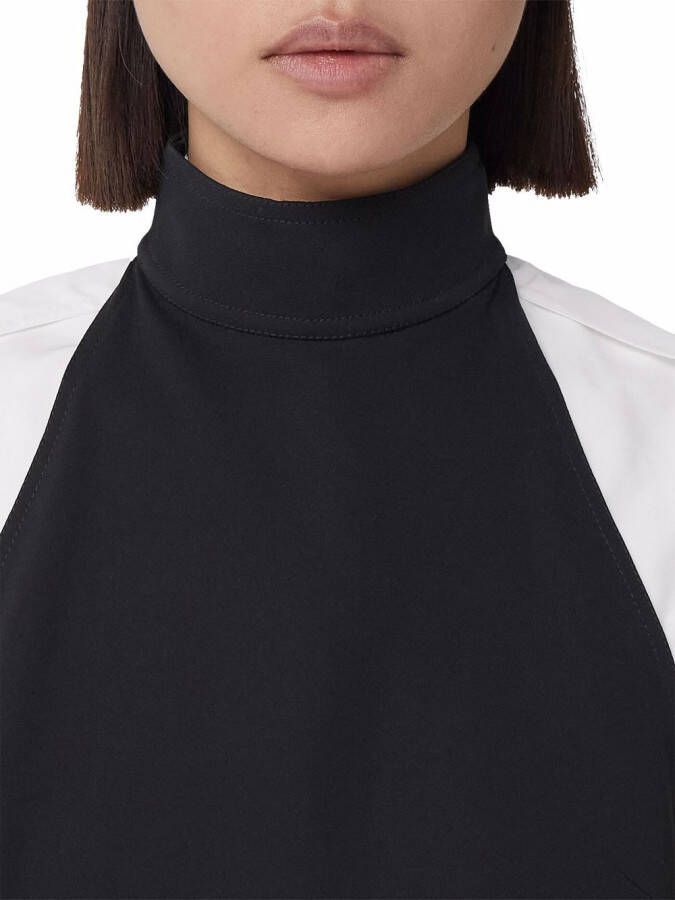 Burberry Jurk met trechterhals Zwart