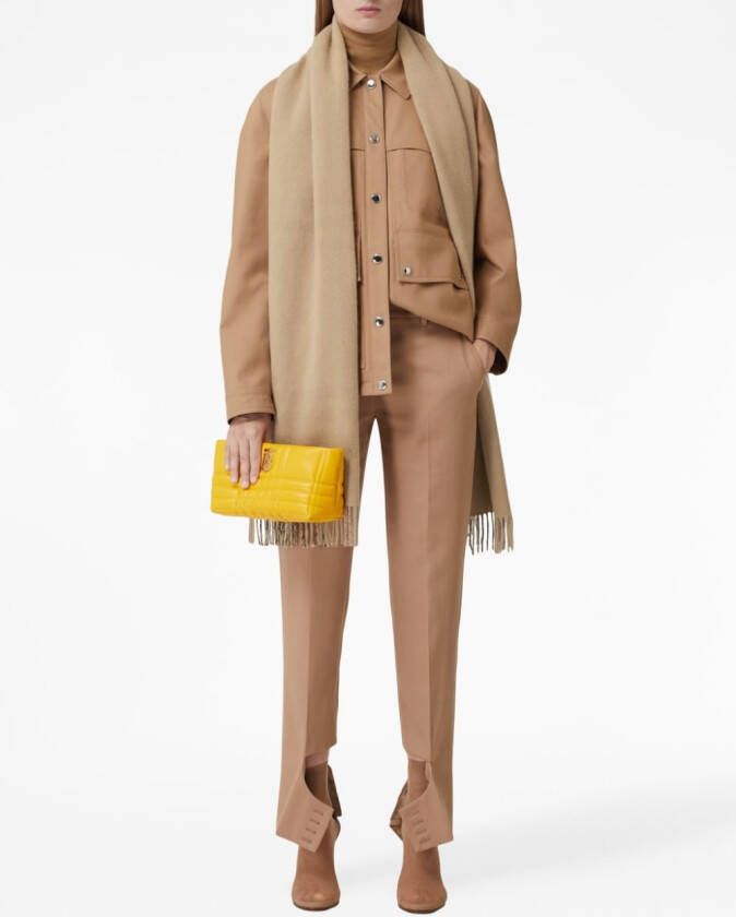 Burberry Omkeerbare geruite kasjmier sjaal Beige