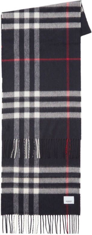 Burberry Kasjmier sjaal Blauw - Foto 4
